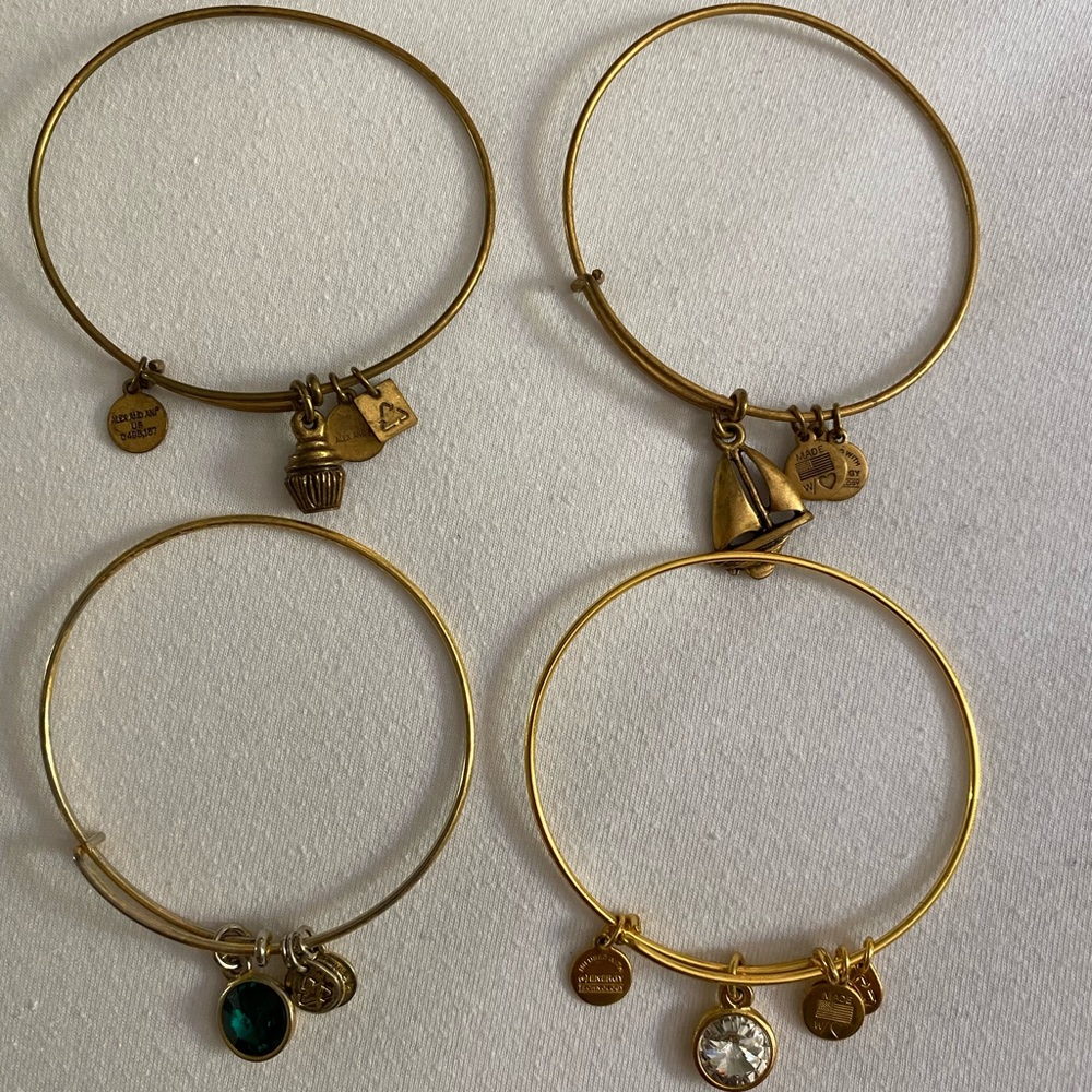 Multiple Alex and Ani bangles